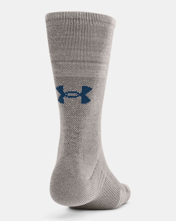 Unisex UA Cold Weather Crew Socks 2-Pack in Gray image number 2